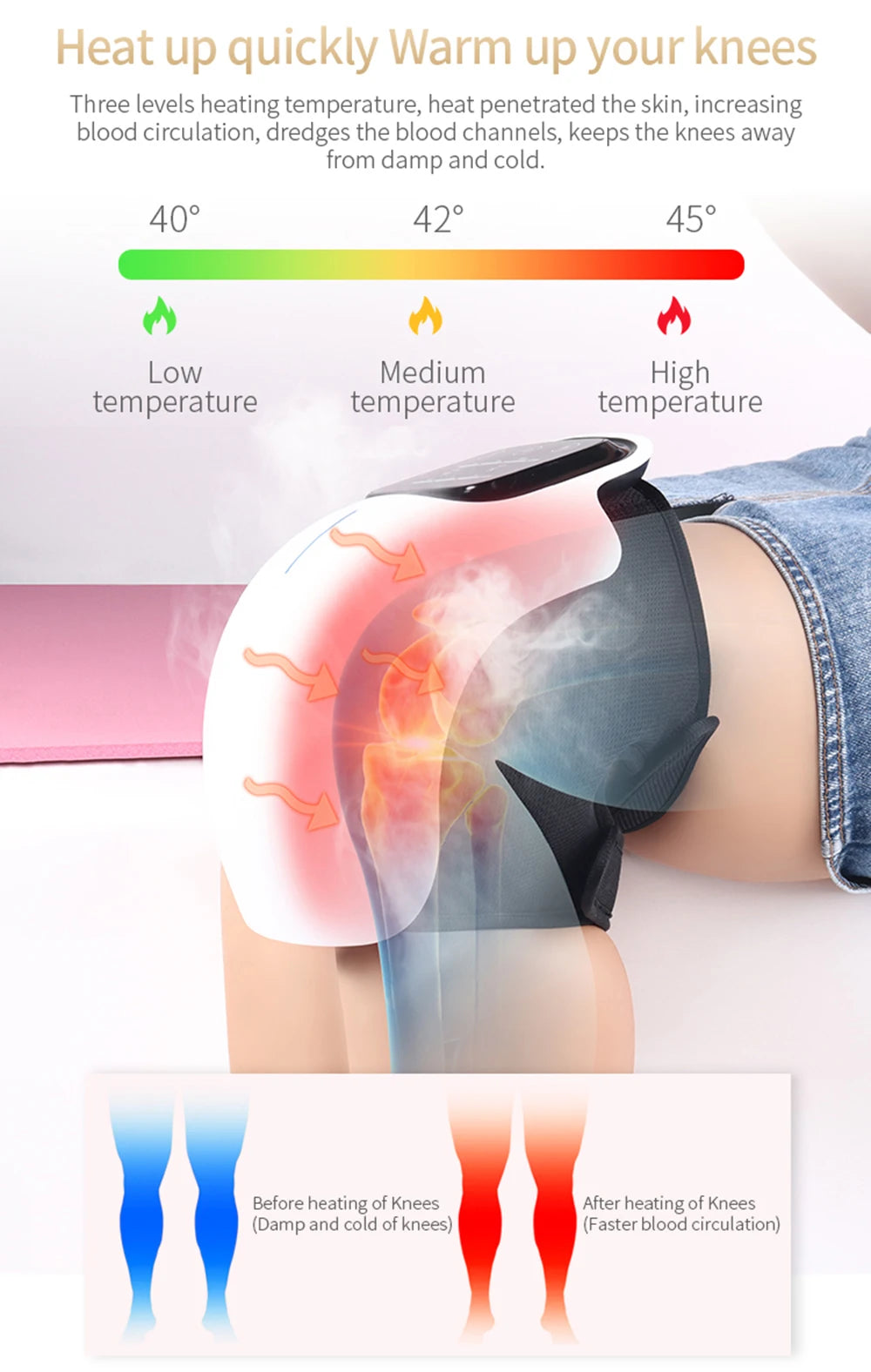 Wireless Smart Knee Massager